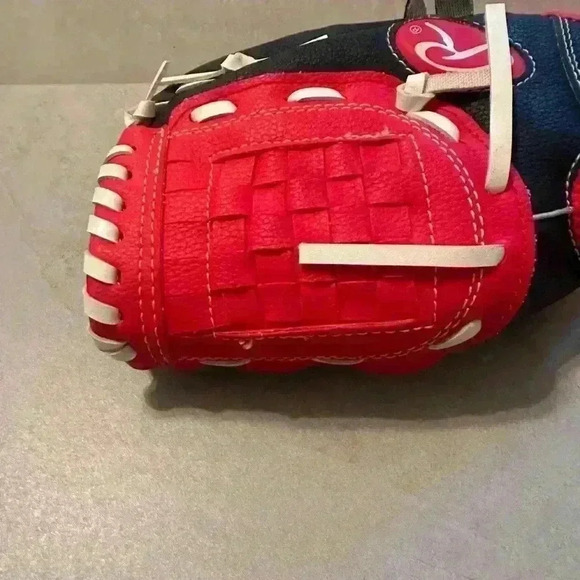 Rawlings Playmaker Series WPL95NS Basket Web Youth T-Ball Glove,9.5 Right Throw - Picture 4 of 8